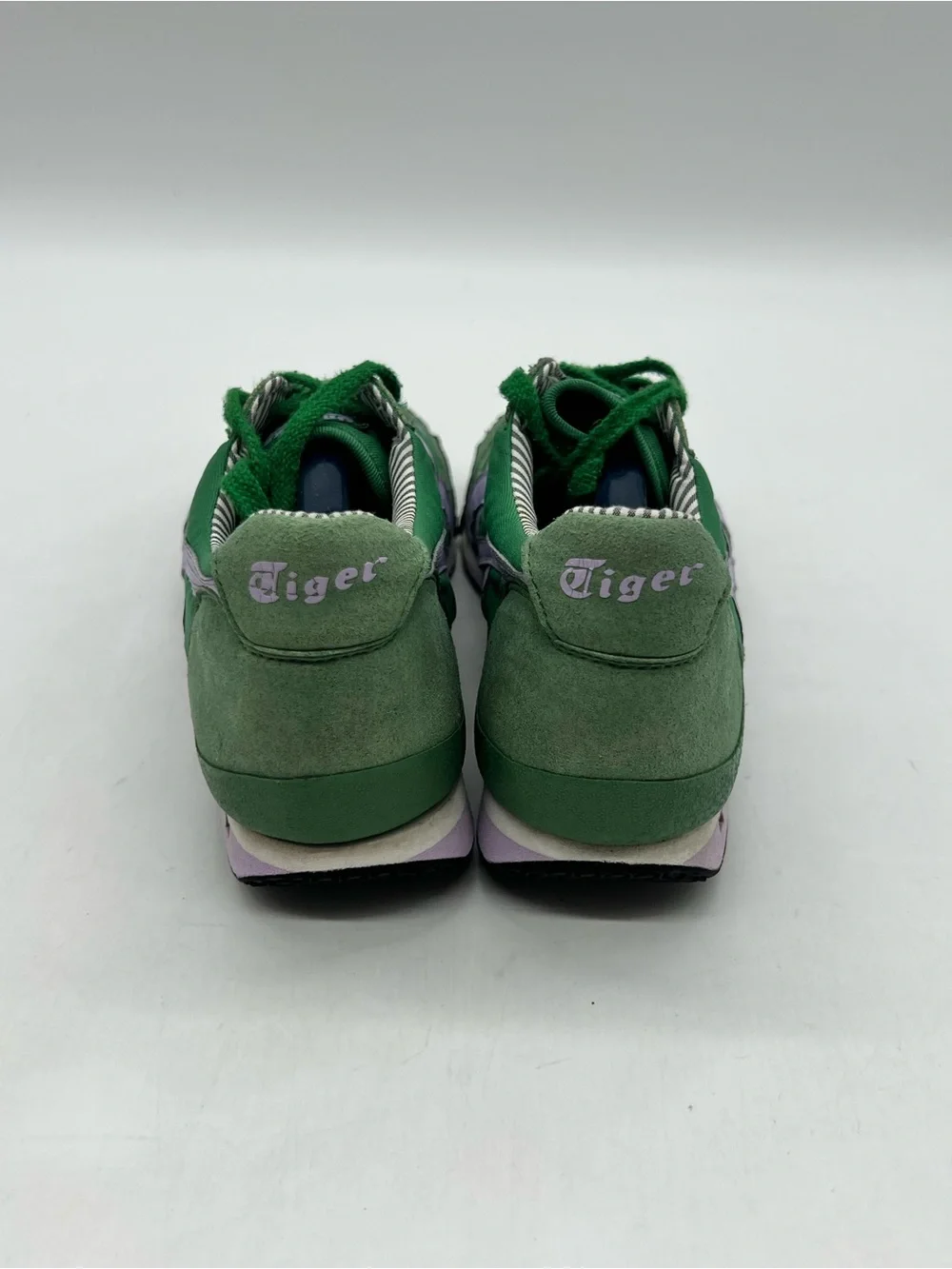 Onitsuka Tiger Ultimate 81 Women’s Sz 10 Green Violet Suede Sneakers Shoes.